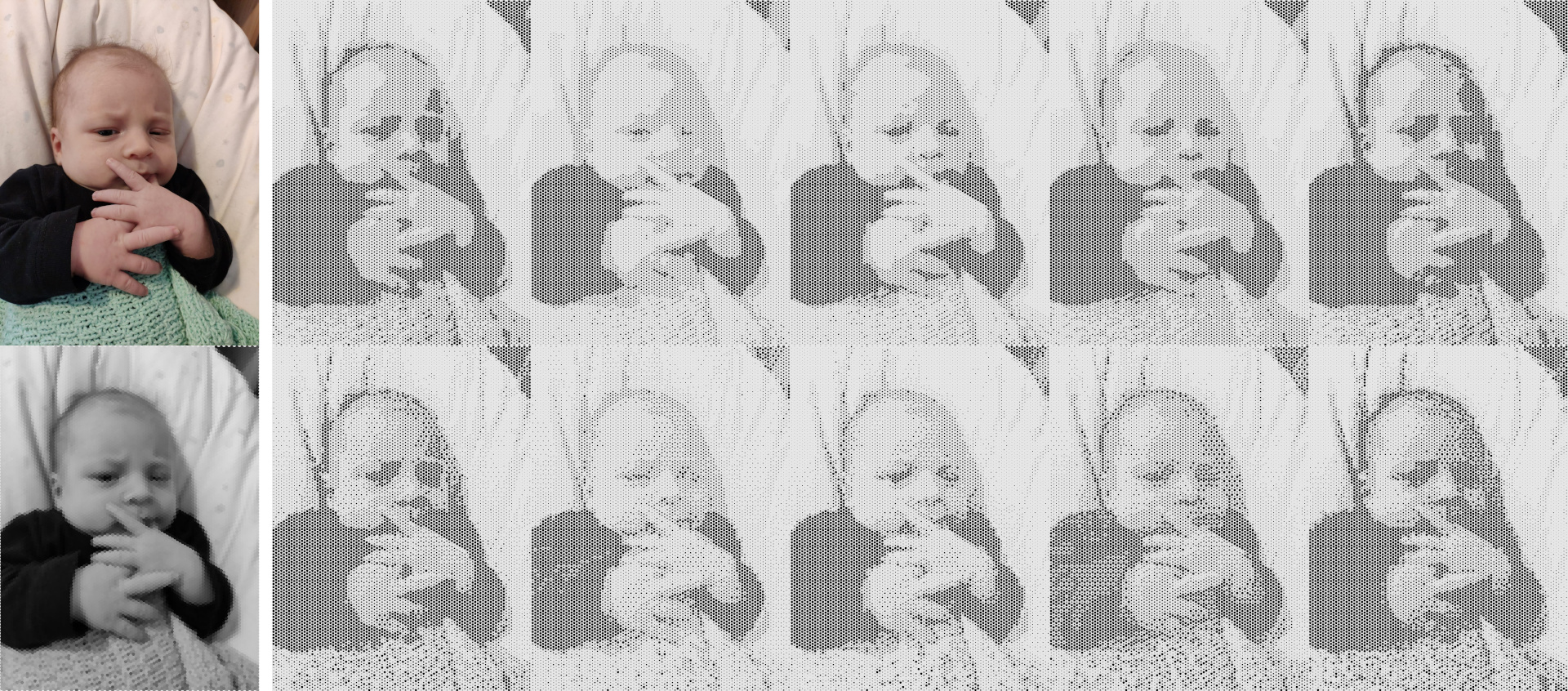 Stempelsteuerung mit mehreren Stempelgrößen